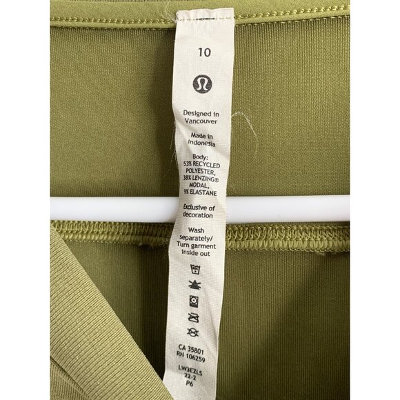 Lululemon Softstreme Perfectly Oversized Cropped Crew Size 10 7179 Army Green - Picture 5 of 15